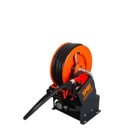 Portable Diesel Transfer Pump w/49' Hose Reel, Auto Shut Off, DC 12-Volt, 15 GPM, TMG-DFP10