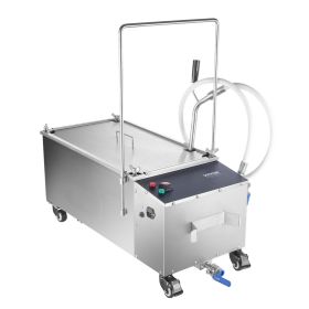 VEVOR Portable Oil Filtering Unit, 55L Tank, 10 L/min Filtering Speed, Equipped with Casters and Oil Hose, Ideal for Fast Food Venues